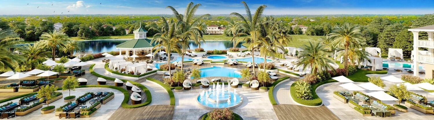 Dutchman's Pipe Golf Club resort pool and social complex